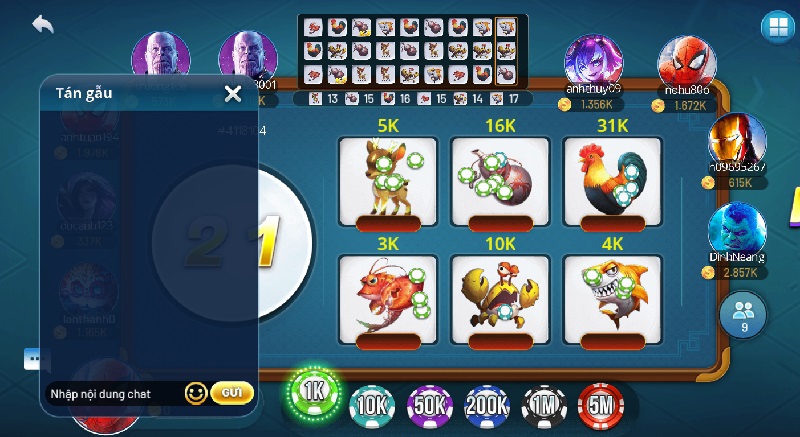 Bầu Cua - Game Casino thu tiền lời cao